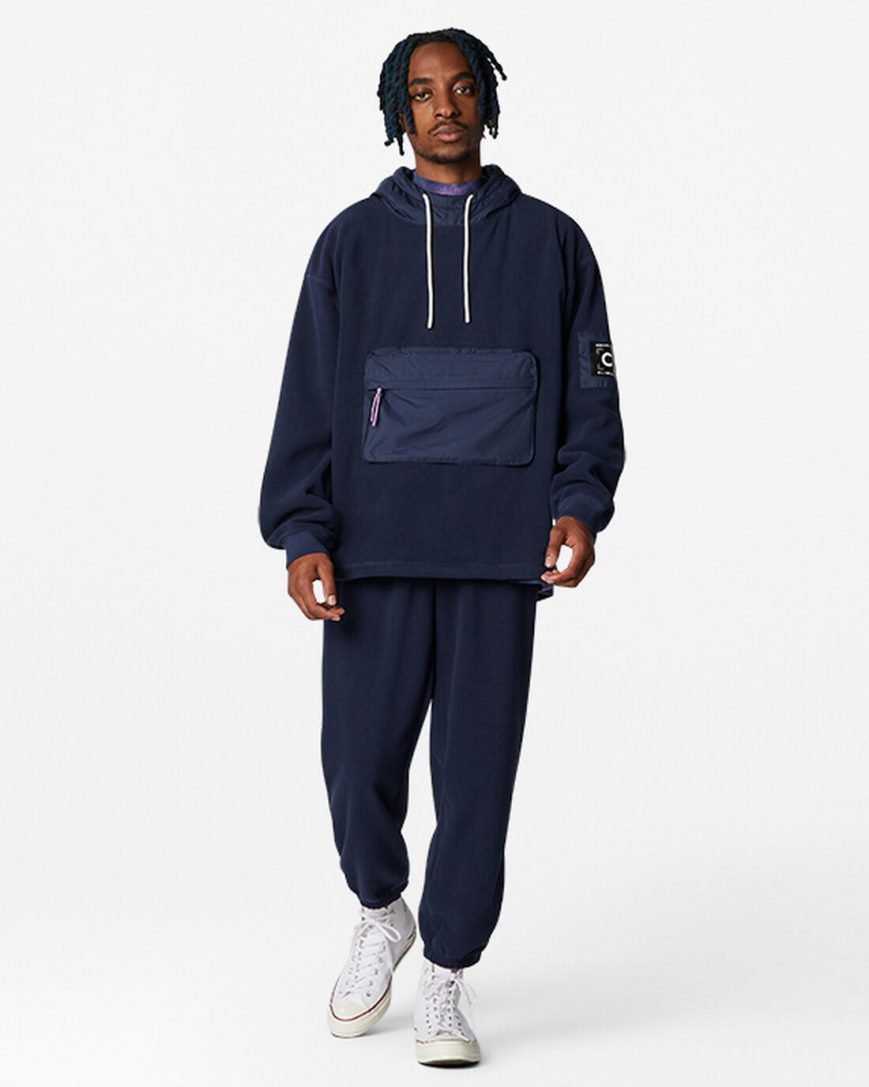 Mikiny S Kapucňou Converse Counter Climate Pullover Panske Obsidian | SK YCHSJ3